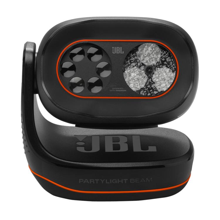 JBL Partylight Beam projekcijska svetlobna naprava z aktivnimi LED učinki in nastavljivim nosilcem.