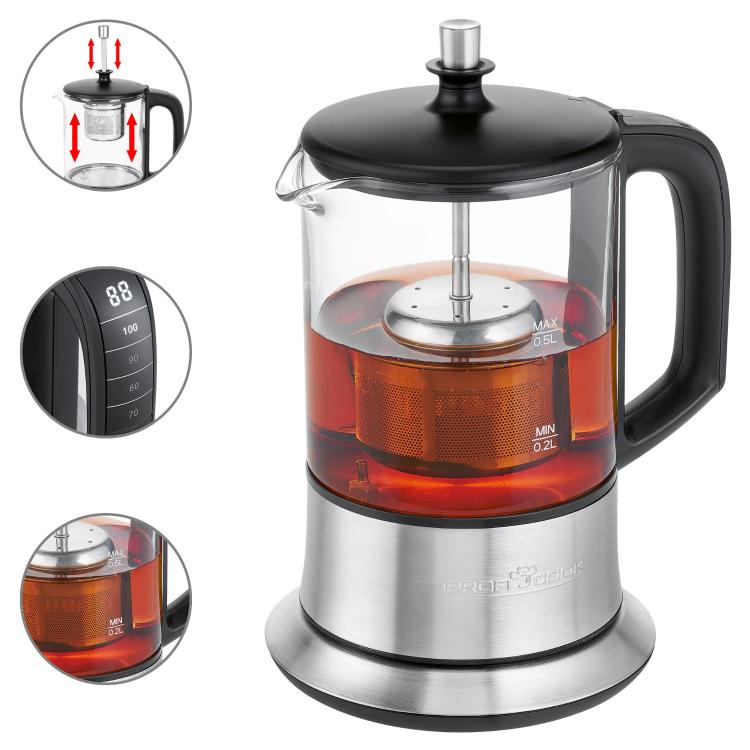 Aparat za čaj in grelnik vode 2v1 PROFI COOK PC-TK1165