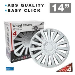 Prikaz izdelka z embalažo, oznake “ABS QUALITY”, “EASY CLICK”, velikost 14"