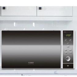Mikrovalovna pečica CASO MCG 30 Ceramic Chef z elegantnim ohišjem iz nerjavečega jekla, samodejnimi programi in kombinirano funkcijo mikrovalov, žara ter konvekcijske peke združuje vsestranskost, zmogljivost in sodoben dizajn za vsako kuhinjo.