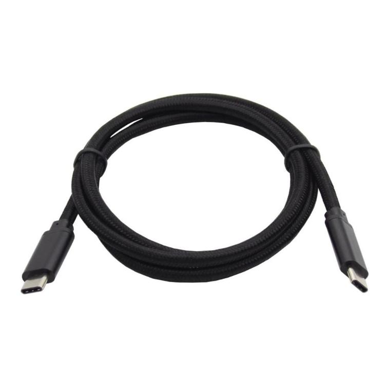 Podatkovno-polnilni kabel Type C 3.1 -Type C 3.1, črn, najlon