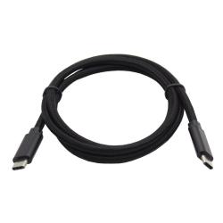 Podatkovno-polnilni kabel Type C 3.1 -Type C 3.1, črn, najlon