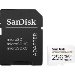 Spominska kartica SanDisk MicroSDXC 256GB High Endurance Video, 100/40MB/s, UHS-I, U3, C10, V30,