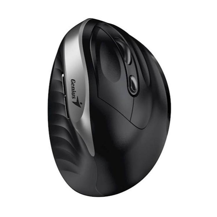Ergonomična brezžična miška Genius Ergo 8250S WL, srebrna