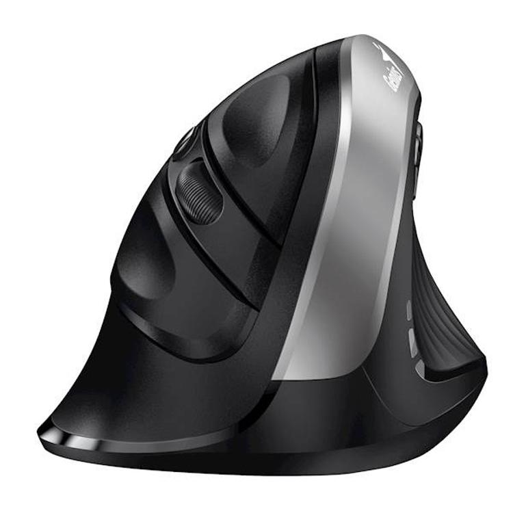 Ergonomična brezžična miška Genius Ergo 8250S WL, srebrna