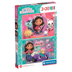 Puzzle Gabby's Dollhouse 2 X 20, Clementoni 24802