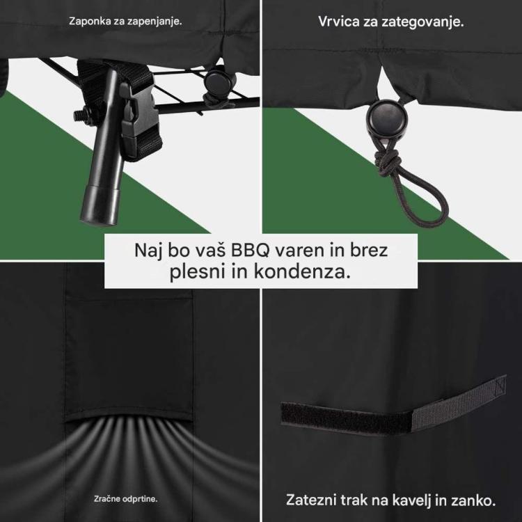 Prevleka za žar VonHaus, črna