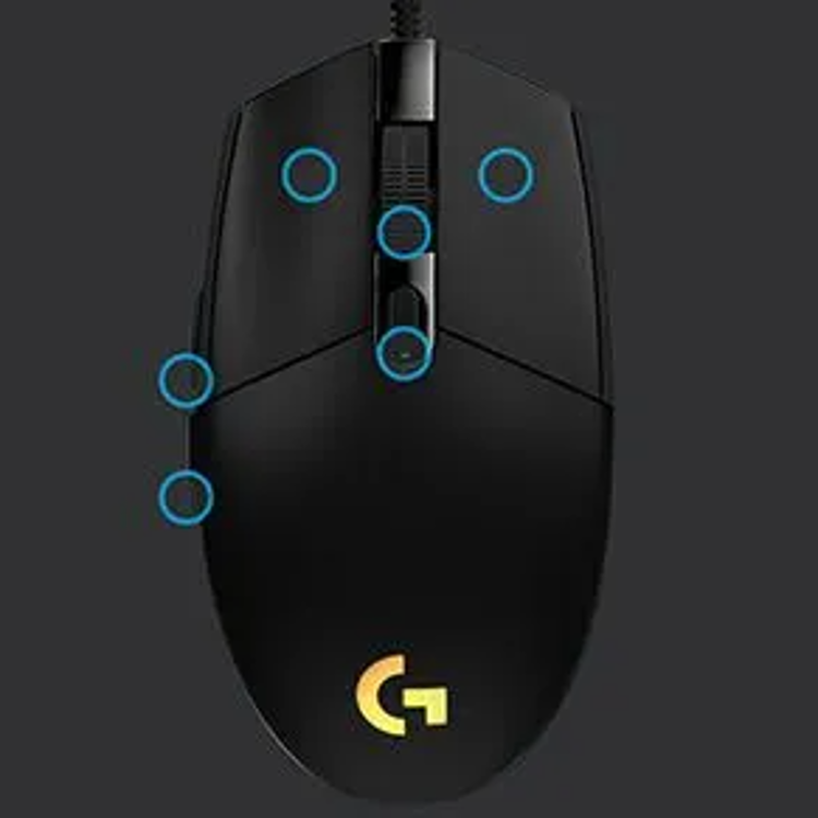Miška Logitech G102 Lightsync, gaming, črna_4