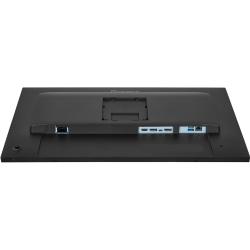 Zadnja stran iiyama monitorja z vidnimi priključki USB, HDMI, DisplayPort, omrežnim priključkom in VESA nosilcem.