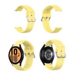 Silikonski pašček za Samsung Watch4, 20 mm, rumen_1