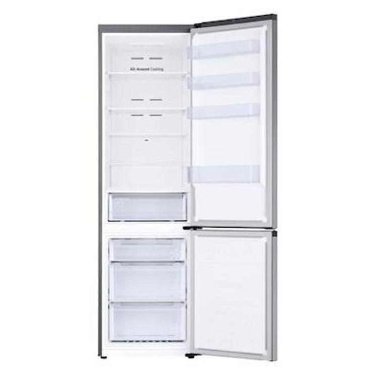 Hladilnik z zamrzovalnikom Samsung RB38C600ESA/EF, 389 l, E, 203 cm, inox
