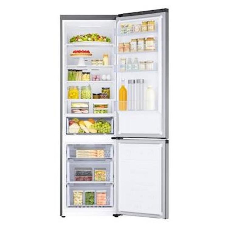 Hladilnik z zamrzovalnikom Samsung RB38C600ESA/EF, 389 l, E, 203 cm, inox