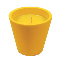 Sveča ROURA 340225.085.1, Citronela v keramiki 80 X 82 mm, rumena