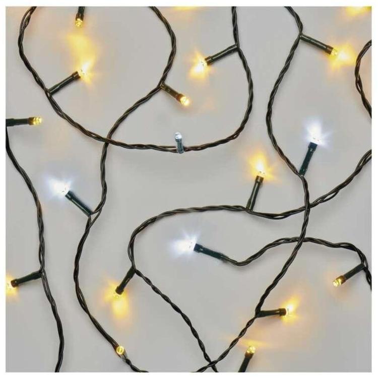 Božična veriga 80 LED, 8 m, zunanja in notranja, topla/hladna bela, časovnik