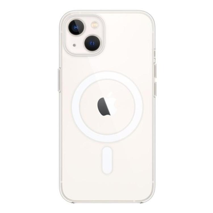 Gumiran ovitek (TPU Magnetic) Apple iPhone 13 Mini, prozoren svetleč
