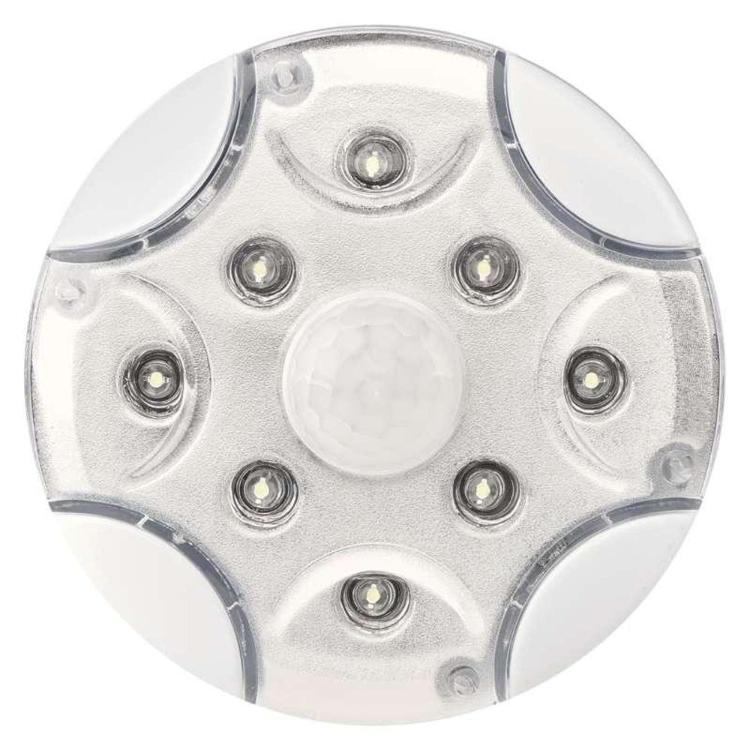 Nočna lučka 8 LED Emos P3310K s PIR senzorjem gibanja, 3× AA