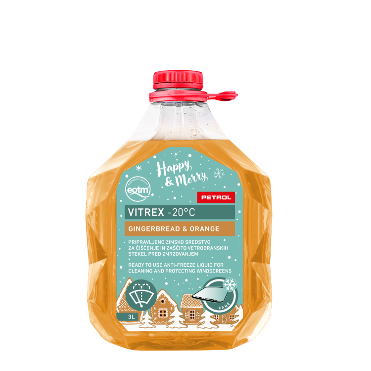 Pripravljeno zimsko sredstvo, praznični Vitrex Gingerbread & Orange -20°C, 3 L 