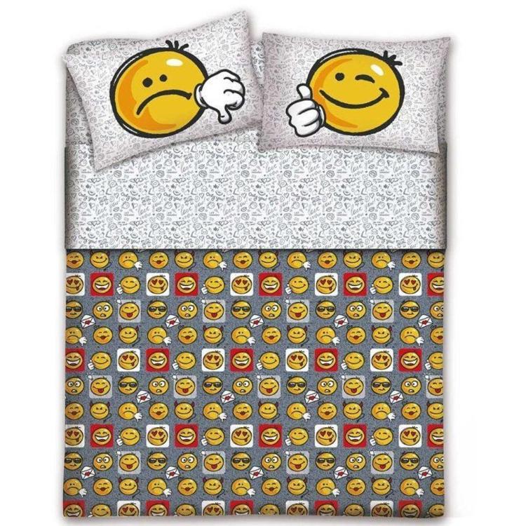 Flanelna posteljnina Smile, 140 x 200/60 x 80 x 1