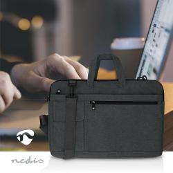 Torba za prenosnik Nedis NBBG17150BK 17-18 inch, črna