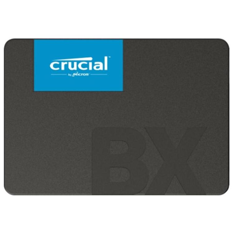 Crucial BX500 SSD v 2,5-palčni izvedbi omogoča hitro nadgradnjo računalnika z večjo odzivnostjo sistema, hitrejšim zagonom operacijskega sistema in krajšimi časi nalaganja aplikacij.