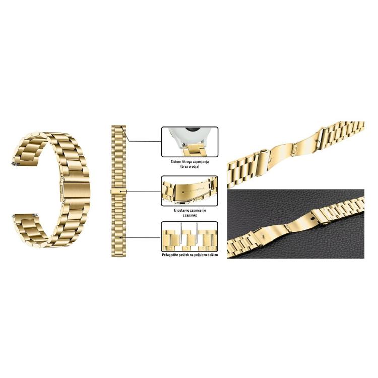 Kovinski pašček 20 mm, Gold_1