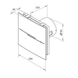 Tihi vgradni ventilator Siku Quiet-Q-Style TH_1