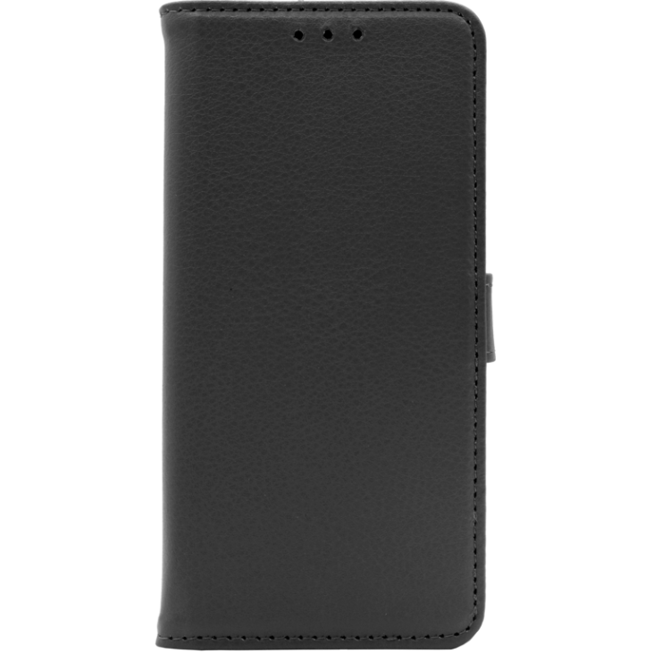 Črna preklopna torbica za Samsung Galaxy A57 5G z magnetnim zapiranjem nudi zanesljivo zaščito in eleganten videz