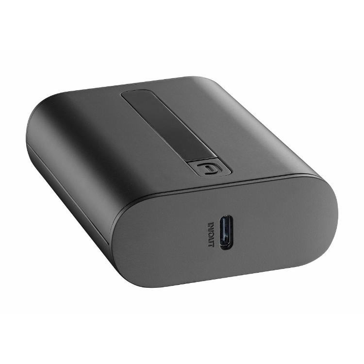 Prenosna baterija CellularLine Thunder, 10000 mAh, črna