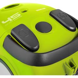 Detajl zgornjega dela sesalnika z upravljalnimi gumbi