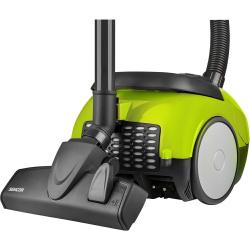 Sesalnik s talnim nastavkom, pogled na zadnji del z izpuhom