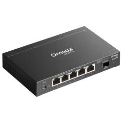 TP-Link Omada SG2206MP je Gigabit stikalo s 4 PoE+ priključki, dodatnim Gigabit uplink priključkom in SFP režo, ki omogoča zanesljivo povezovanje ter napajanje dostopnih točk, IP kamer in drugih omrežnih naprav.
