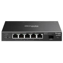 TP-Link Omada SG2206MP je Gigabit stikalo s 4 PoE+ priključki, dodatnim Gigabit uplink priključkom in SFP režo, ki omogoča zanesljivo povezovanje ter napajanje dostopnih točk, IP kamer in drugih omrežnih naprav.