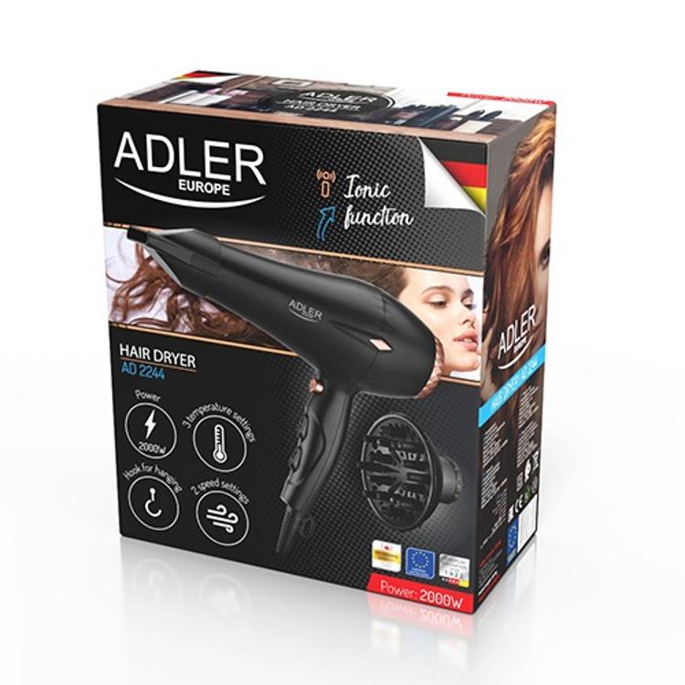 Sušilnik las Adler 2000 W črno-zlat