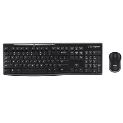 Brezžična tipkovnica Logitech MK270, črna + miška