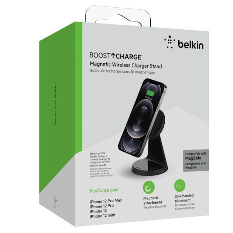 Prenosni magnetni polnilec Belkin, stoječi, 7,5 W, črn_3