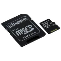 Spominska kartica Kingston MicroSDXC 64 GB Class10, UHS-I + SD adapter