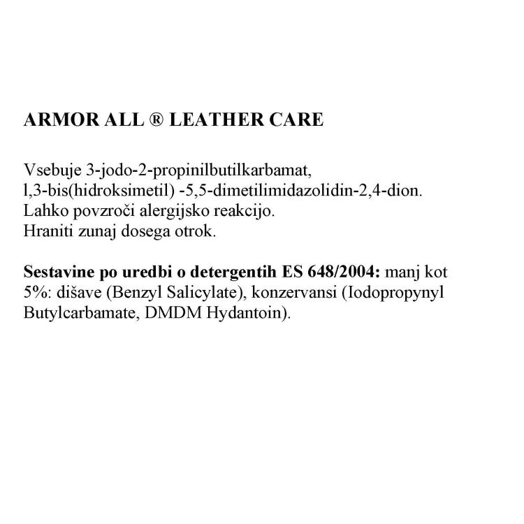 Gel za čiščenje in vzdrževanje usnja Armor All Leather Care, 530 ml_2