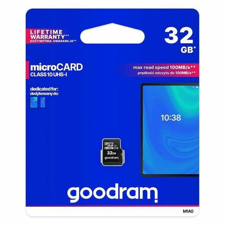 Spominska kartica MicroSD Goodram 32GB, 100MB/s, M1A M1AA-0320R12