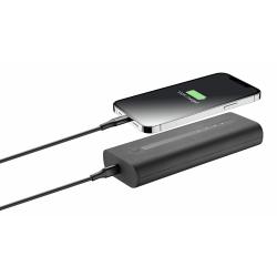 Prenosna baterija CellularLine Thunder, 20000 mAh, črna