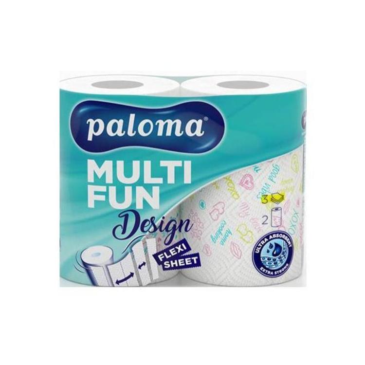 Kuhinjske brisače Paloma Multi Fun Design & Flexi sheet, 3-plastne, 23 cm,150 lističev_1