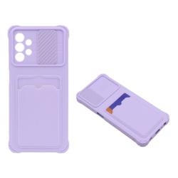 Samsung Galaxy A32 5G, gumiran ovitek (TPUC), A-Type Card, vijoličen