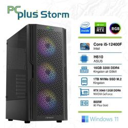 Gaming računalnik PCPLUS Storm i5-12400F 16GB 1TB NVMe SSD GeForce RTX 3060