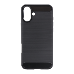 Gumiran ovitek (TPU) za Apple iPhone 16 Plus, A -Type,  črn 