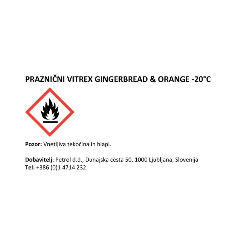 Pripravljeno zimsko sredstvo, praznični Vitrex Gingerbread & Orange -20°C_1