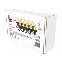 Svetlobna veriga 10 LED, 10× party lučke, 4,5 m, zunanja in notranja, vintage_2