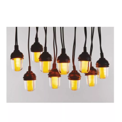 Svetlobna veriga 10 LED, 10× party lučke, 4,5 m, zunanja in notranja, vintage_4
