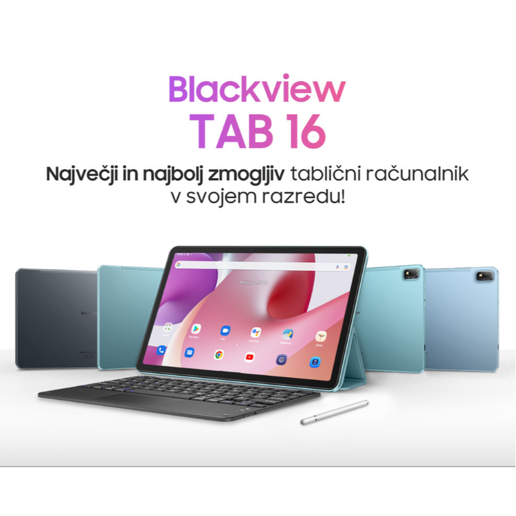 Tablični računalnik BlackView TAB 16, 11", 4G-LTE, 8GB + 256GB, IPS FullHD+, modra