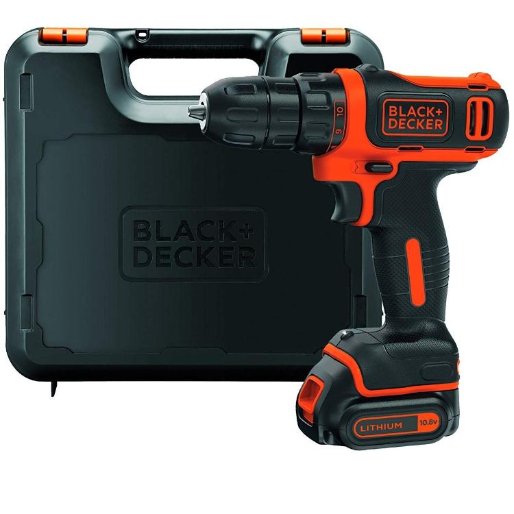 Akumulatorski vrtalnik/vijačnik Black+Decker BDCDD12K, 10,8 V_1