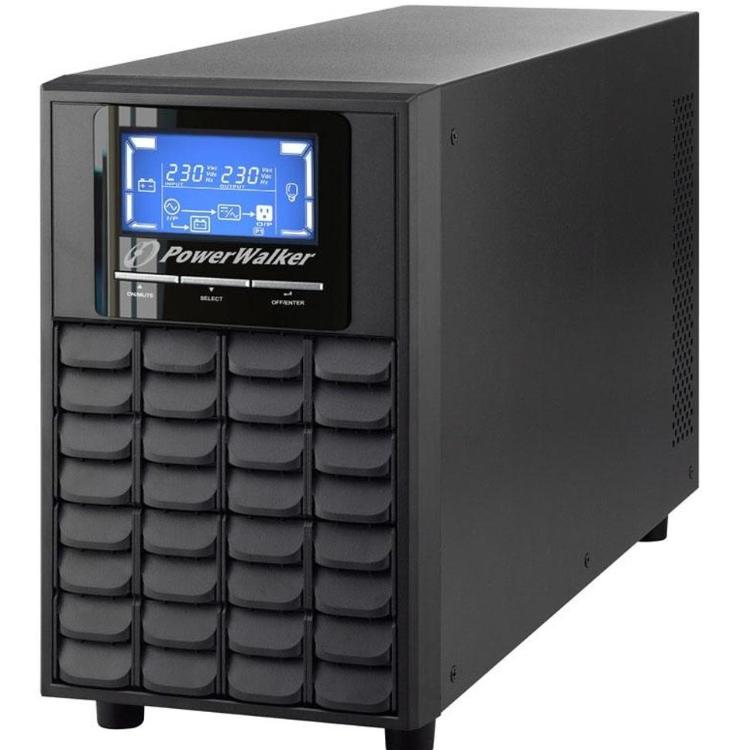 UPS naprava PowerWalker z LCD zaslonom za neprekinjeno napajanje zagotavlja zaščito strežnikov, delovnih postaj in omrežne opreme pred izpadi električne energije ter napetostnimi nihanji.