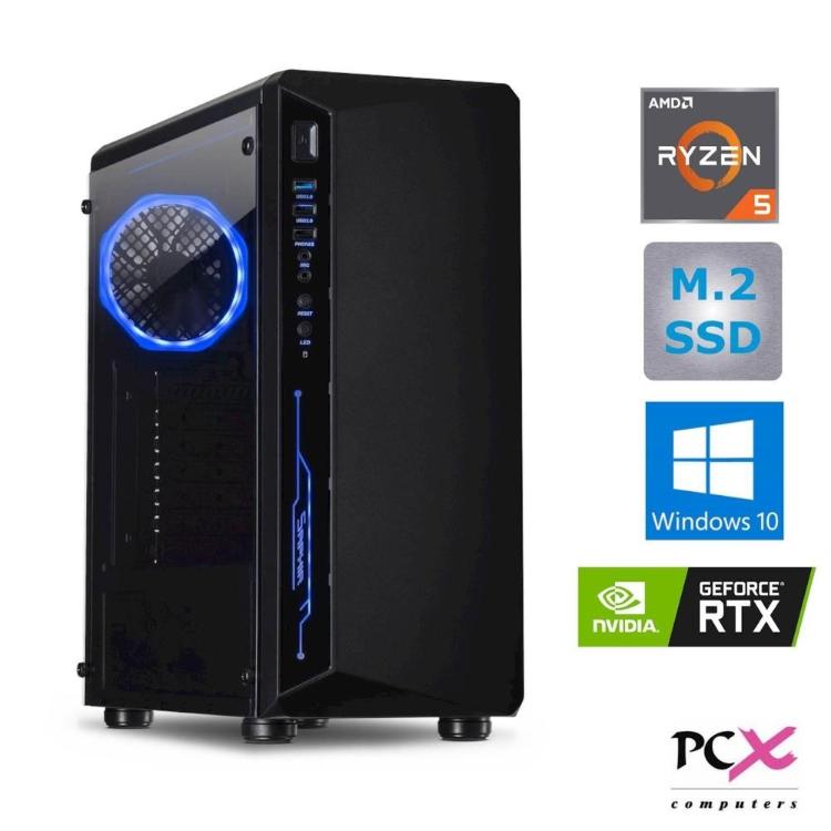 PCX namizni računalnik EXPERT R5 PRO 4650 / 16GB / SSD 500GB / RTX 3050 - 8GB / Win 10 Home